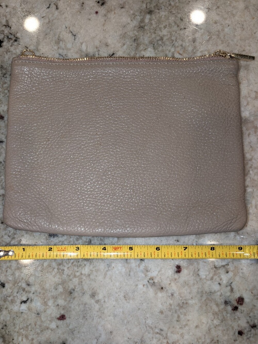 Cuyana Leather Pouch In Sand